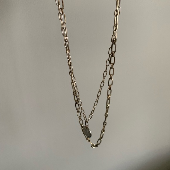 Layered gold chain necklace - Picture 6 of 7